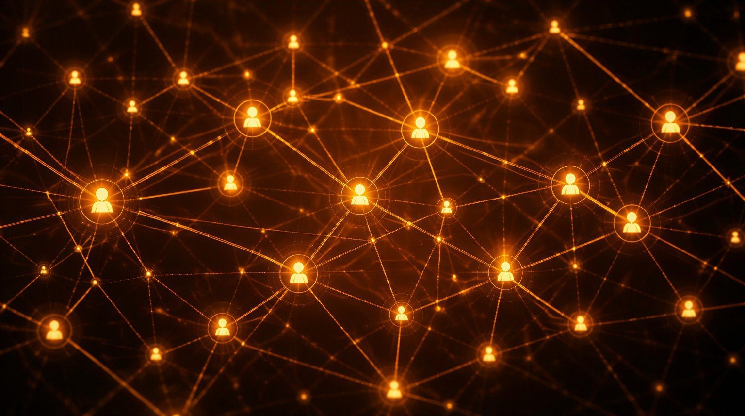 Glowing connected business network
